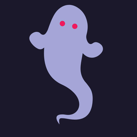 a pastel ghost design.